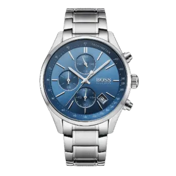 Original BOSS hugo Grand Prix Men’s Blue Dial Chronographs Watch – 1513478 – 44mm