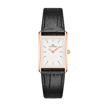 Original Daniel Wellington Bound Black Crocodile Rose Gold Women Watch DW00100698 – 24x35mm