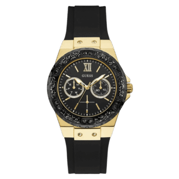 Original Guess Womens Multi Dial Watch – Black Dial, Black Strap – W1053L7 – 38mm