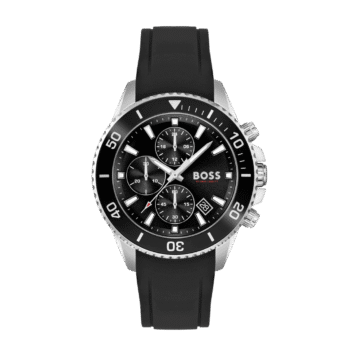 Original Hugo Boss Admiral Chronograph Gents Rubber Watch 1513912 – 46mm