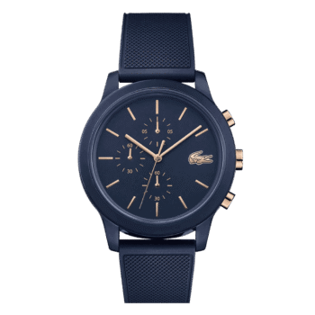 Original Lacoste.12.12 Chronograph Blue Round Dial Men’s Watch – 2011013 – 44mm