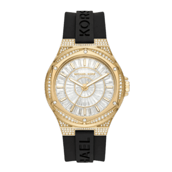 Original Michael Kors MK7247 Ladies Lennox Watch – Black rubber band – 43mm