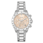 Original BOSS Analogue Multifunction Quartz Watch for Women with Silver Stainless Steel Bracelet – 1502615, Carnation Gold, bracelet