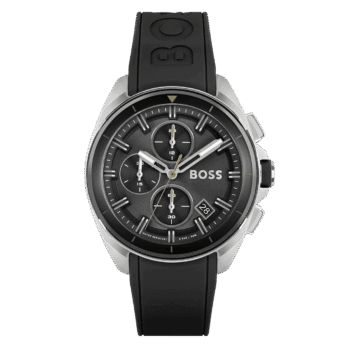 Original BOSS Volane Chronograph Gents Rubber Watch 1513953 – 44mm