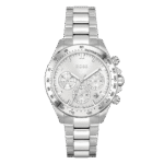 Original BOSS Women Analog Quartz Watch with Stainless Steel Strap 1502616, Silver White, bracelet