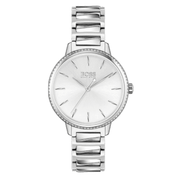 Original Boss By Hugo Boss Lady Watch Silver Color 1502539 – S007, Silver, unitalla, bracelet – 34mm