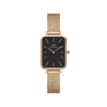 Original DANIEL WELLINGTON QUADRO PRESSED Melrose Black Watch DW00100432 20x26mm