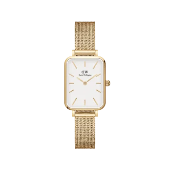 Original DANIEL WELLINGTON Watch QUADRO PRESSED EVERGOLD DW00100556 – 20x26mm
