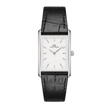 Original Daniel Wellington Bound Black Crocodile Silver Unisex Watch DW00100697 – 24x35mm