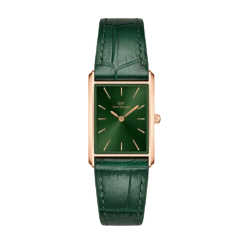 Original Daniel Wellington Bound Emerald Crocodile Rose Gold Women Watch DW00100694 – 22x32mm
