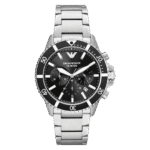 Original EMPORIO ARMANI Men’s Watch – AR11360 Stainless Steel Silver Belt Genuine – 43mm