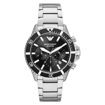 Original EMPORIO ARMANI Men’s Watch – AR11360 Stainless Steel Silver Belt Genuine – 43mm