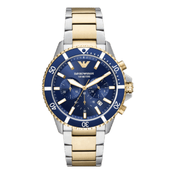 Original Emporio Armani KORANZ AR11362 Chronograph Analog Watch for Men Blue Dail – 43mm