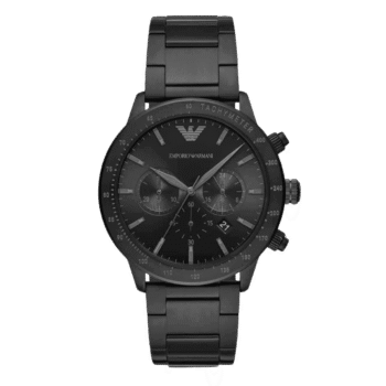 Original Emporio Armani Men’s Stainless Steel AR11242 Watch with Chronograph – Three Hand Movement, Black/Black, Chronograph,Quartz Movement – 43mm