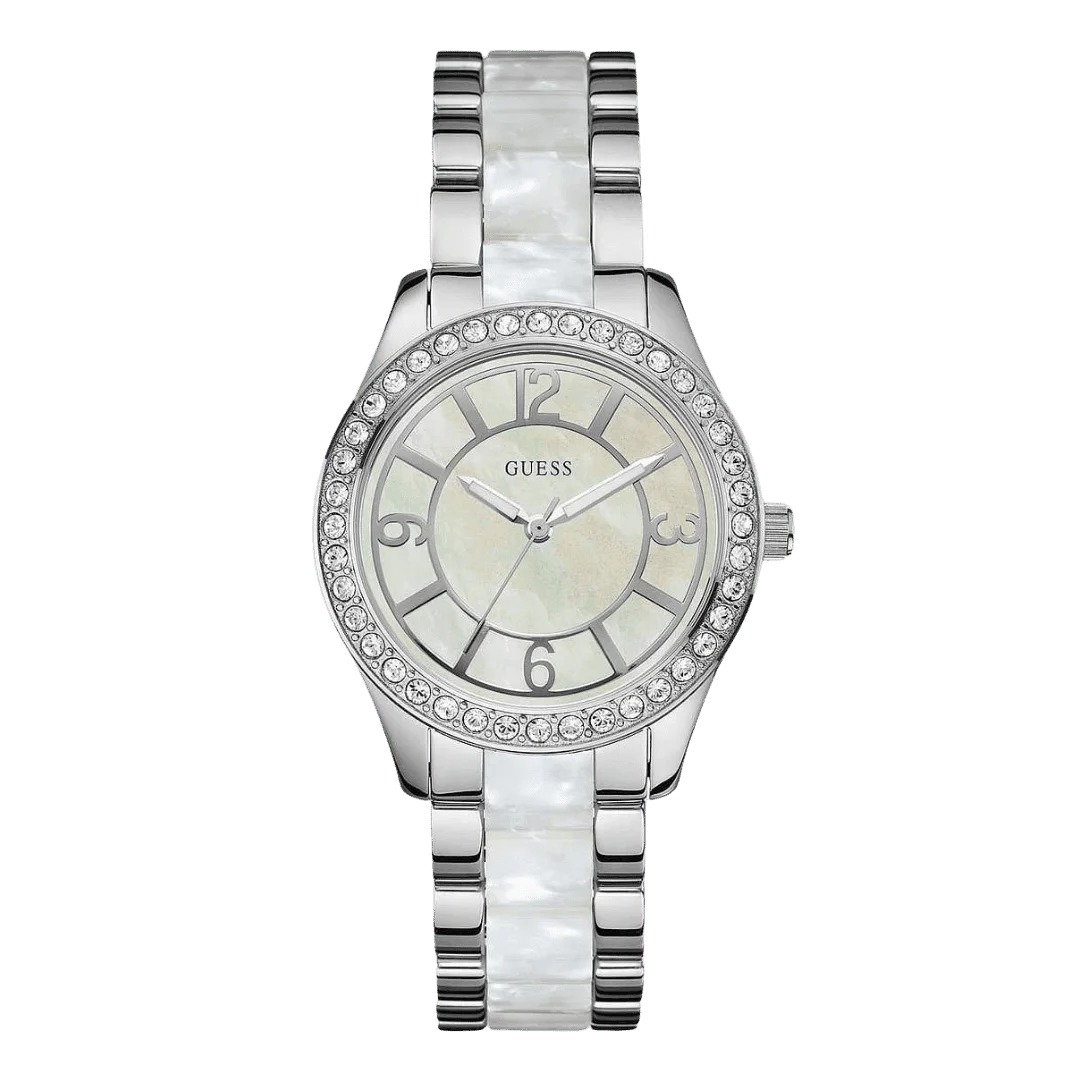 Original-GUESS-Goddess-Analog-Mother-of-Pearl-Dial-Mens-Watch-W0074L1-37mm-1 (1)