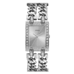 Original GUESS – W1121L1 – SILVER TONE STAINLESS AND SILVER MULTI-CHAIN BRACELET – ADJUSTBLE – G- LINK – 28mm