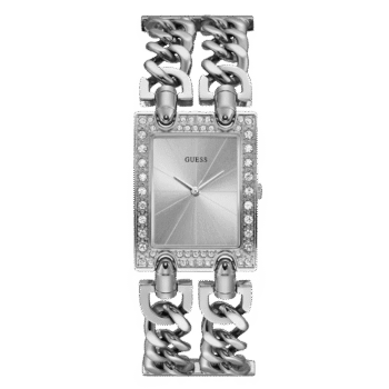 Original GUESS – W1121L1 – SILVER TONE STAINLESS AND SILVER MULTI-CHAIN BRACELET – ADJUSTBLE – G- LINK – 28mm