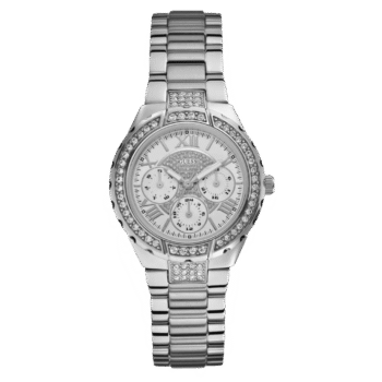 Original Guess Style W0111L1 for Women – Analog Casual Watch, Stainless Steel Case with Stainless Steel Band – 36mm