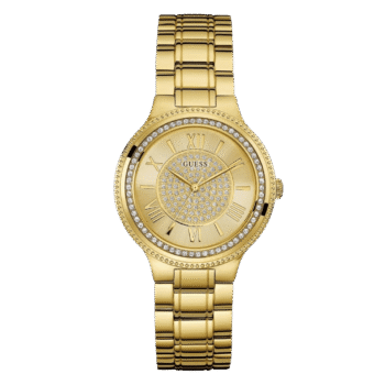 Original Guess Women’s Gold Dial Stainless Steel Band Watch – W0637L2 – 36mm