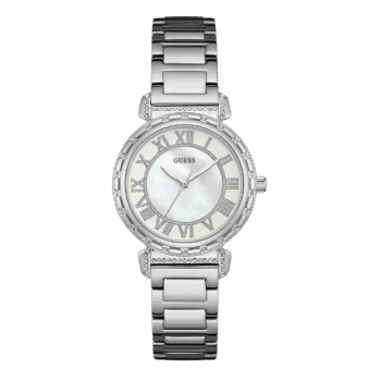 Original Guess Women’s Watch W0831L1 Silver steel strap, 34mm