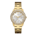 Original Guess Women’s White Dial Stainless Steel Band Watch Gold – W0335L2 – 40mm