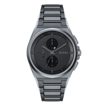 Original Hugo BOSS Steer Analog Gray Dial Men’s Watch 1513996 – 44mm
