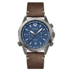 Original Hugo Boss Mens Quartz Watch, Chronograph Display and Leather Strap 1513773, Brown, Strap