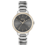 Original Hugo Boss Signature Chronograph Analog Grey Dial Women’s Watch -1502569 – 34mm