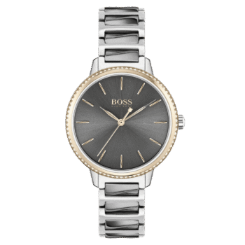 Original Hugo Boss Signature Chronograph Analog Grey Dial Women’s Watch -1502569 – 34mm