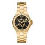 Original Michael Kors Lennox Three-Hand Gold-Tone Stainless Steel Watch MK7404