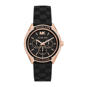 Original Michael Kors MK7266 Ladies Jessa Watch – Genuine leather Strap – Black Color – 40mm