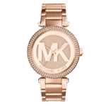 Original Michael Kors Parker Women’s Rose Gold Dial, Stainless Steel Band Watch – MK5865