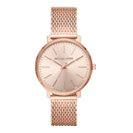 Original Michael Kors Pyper Three-Hand Rose Gold-Tone Women’s Watch MK4340