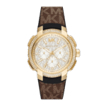 Original Michael Kors Sidney Women’s Watch, Stainless Steel Case – and Silicone Sports Watch for Women – MK6948 – 42mm