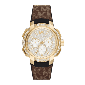Original Michael Kors Sidney Women’s Watch, Stainless Steel Case – and Silicone Sports Watch for Women – MK6948 – 42mm
