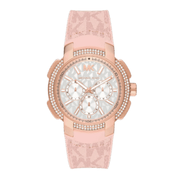 Original Michael Kors Watch for Women, Quartz Movement, Analog Display, Pink Strap-MK7222 – 42mm