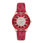 Original Michael Kors Watch for Women, Quartz Movement, Analog Display, Red Red Strap-MK7179 – 40mm