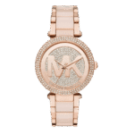 Original Michael Kors Watch for Women, Quartz Movement, Rose Gold Strap-MK6176 39mm