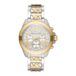Original Michael Kors Wren Chronograph Quartz Silver Dial Ladies Watch MK6953 42mm