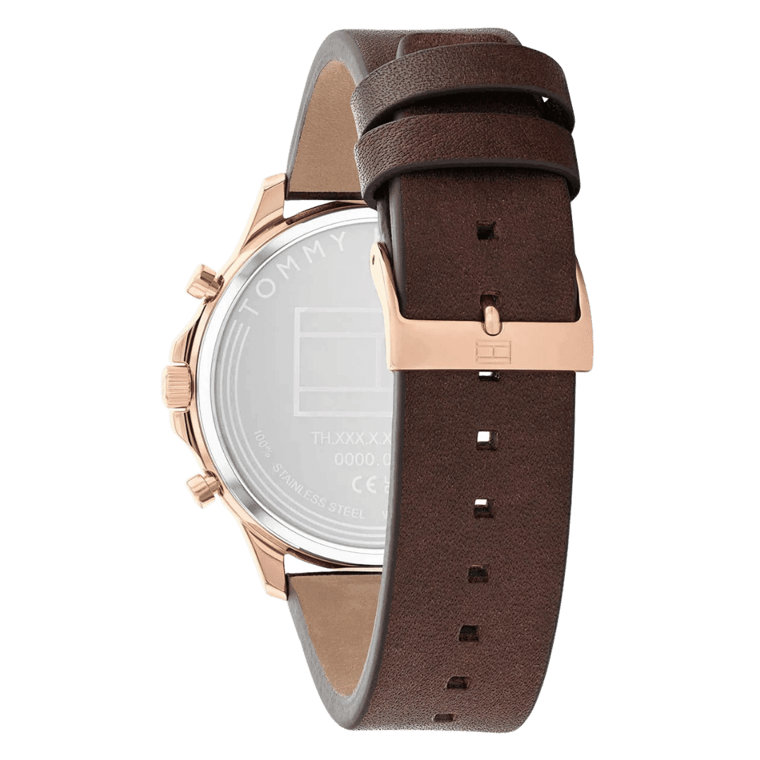 Original-Tommy-Hilfiger-Analogue-Multifunction-Quartz-Watch-for-Men-with-Dark-Brown-Leather-Strap-1710497-3.png