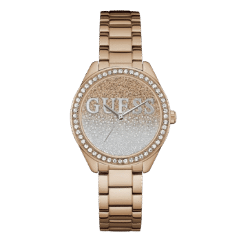 Original-watches Guess Women’s Rose Gold Dial Stainless Steel Band Watch – W0987L3 – 36mm