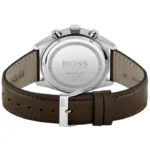 1513815-hugo-boss-watch-men-gray-dial-leather-brown-strap-quartz-battery-analog-chronograph-10bar-water-resistant-champion