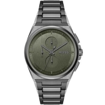 Hugo Boss Hugo Boss Steer Men's Watch 1514045 - Green Dial Stainless Steel
