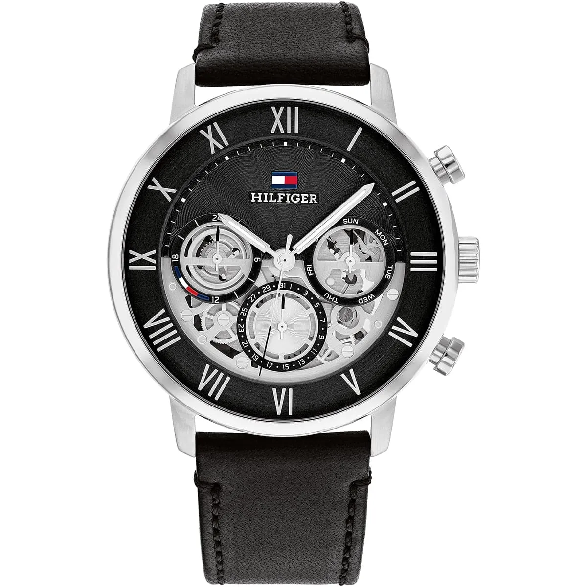1710565-tommy-hilfiger-watch-men-black-dial-leather-strap-quartz-battery-analog-three-hand-legend