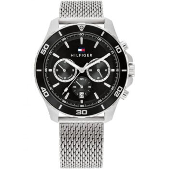 Tommy Hilfiger Jordan Men’s Watch 1792092 – Black Dial, Black Stainless Steel Strap, 43mm Quartz Analog