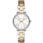 Michael Kors Mini Pyper Women's Watch MK1041 - Two-Tone Stainless Steel, White Dial, 32mm