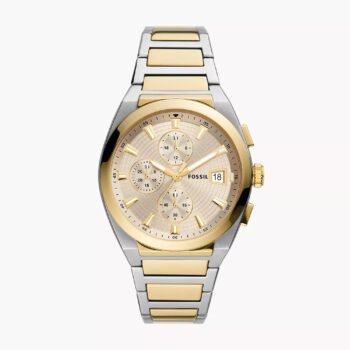 Fossil Everett Chronograph Two-Tone Stainless Steel Watch - FS5796