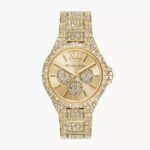 Michael Kors Camille MK6958 Women's Gold Stainless Steel Watch - 42mm Quartz Analog Timepiece with Crystal Accents