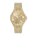 Michael Kors Camille MK6958 Women's Gold Stainless Steel Watch - 42mm Quartz Analog Timepiece with Crystal Accents