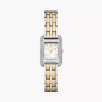 Michael Kors Monroe MKO1035 Women's Quartz Watch - White Dial Two-Tone Stainless Steel Bracelet
